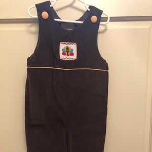 Smocked Turkey Corduroy Longall